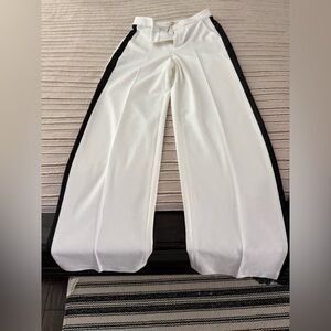 L’angence Livvy dress pant with black satin tuxedo stripe